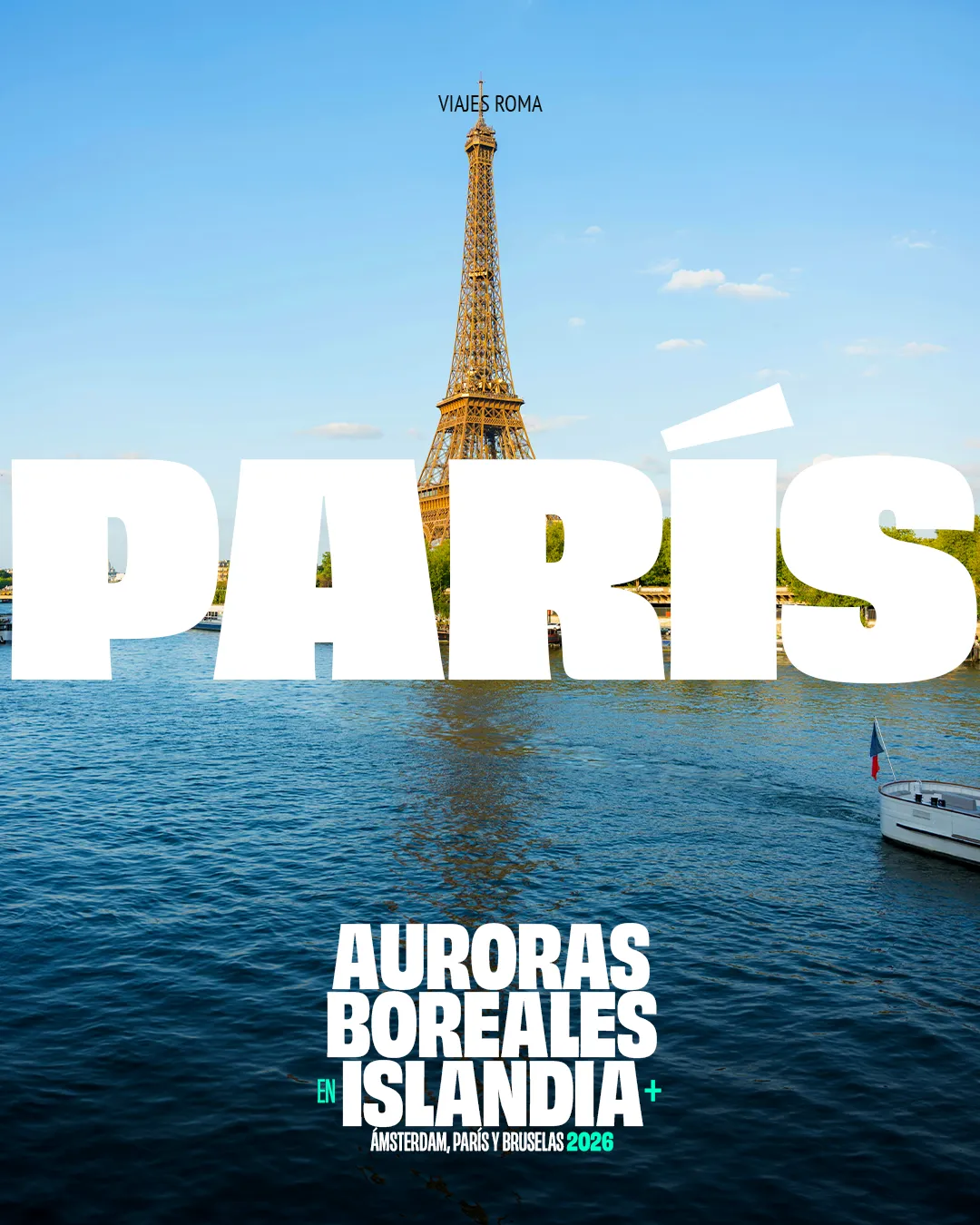 AURORAS BOREALES EN ISLANDIA + AMSTERDAM, PARIS Y BRUSELAS